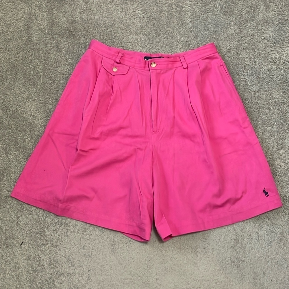 VGC Vintage Pink Ralph Lauren Cotton Shorts - Size 14